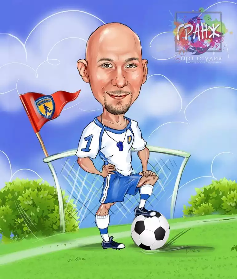 Шарж по фото - подарок любимому