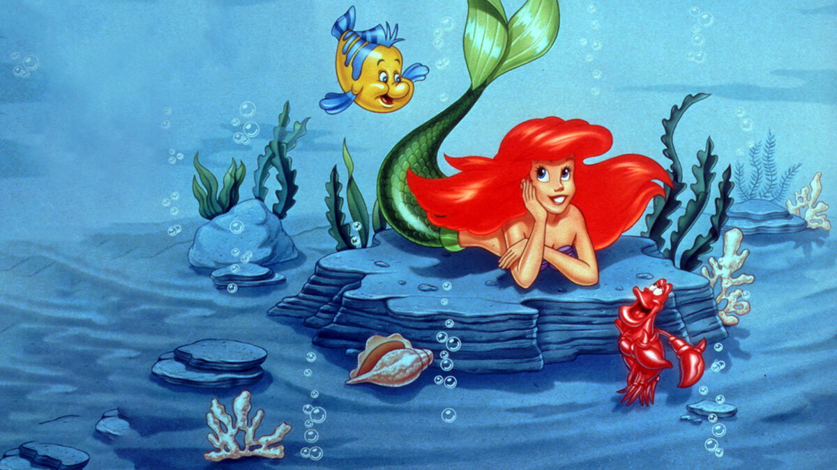 Русалочка вся в мыслях о нем.