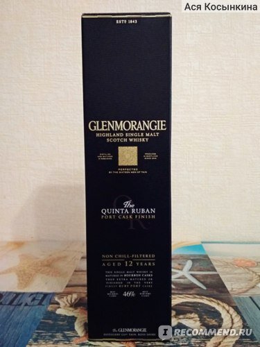 Виски Glenmorangie The Quinta Ruban 12 y.o. - отзыв