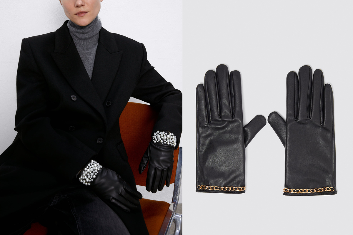 Перчатки с бусинами будут смотреться особенно эффектно на зимних фотографиях