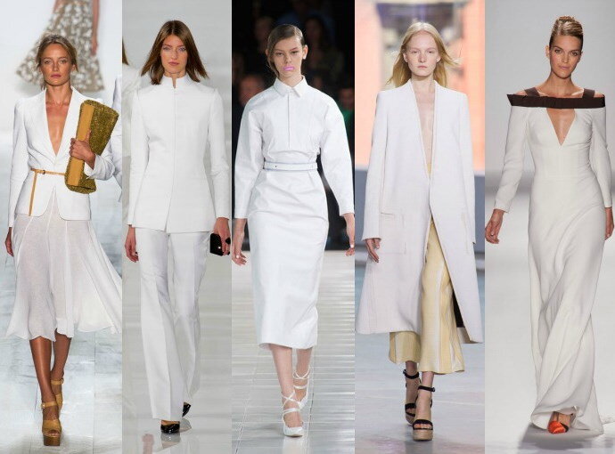Белые строгие костюмы самый пик моды