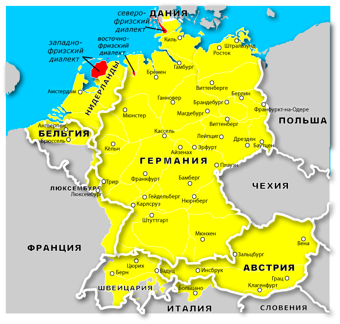 Карта германии бремен