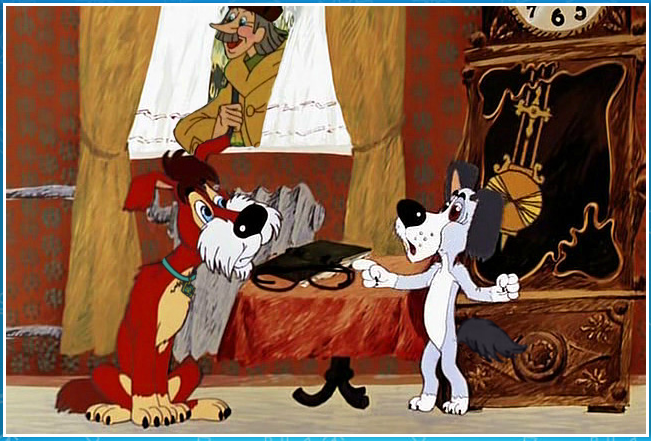 Кадр из мультфильма "Бобик в гостях у Барбоса"