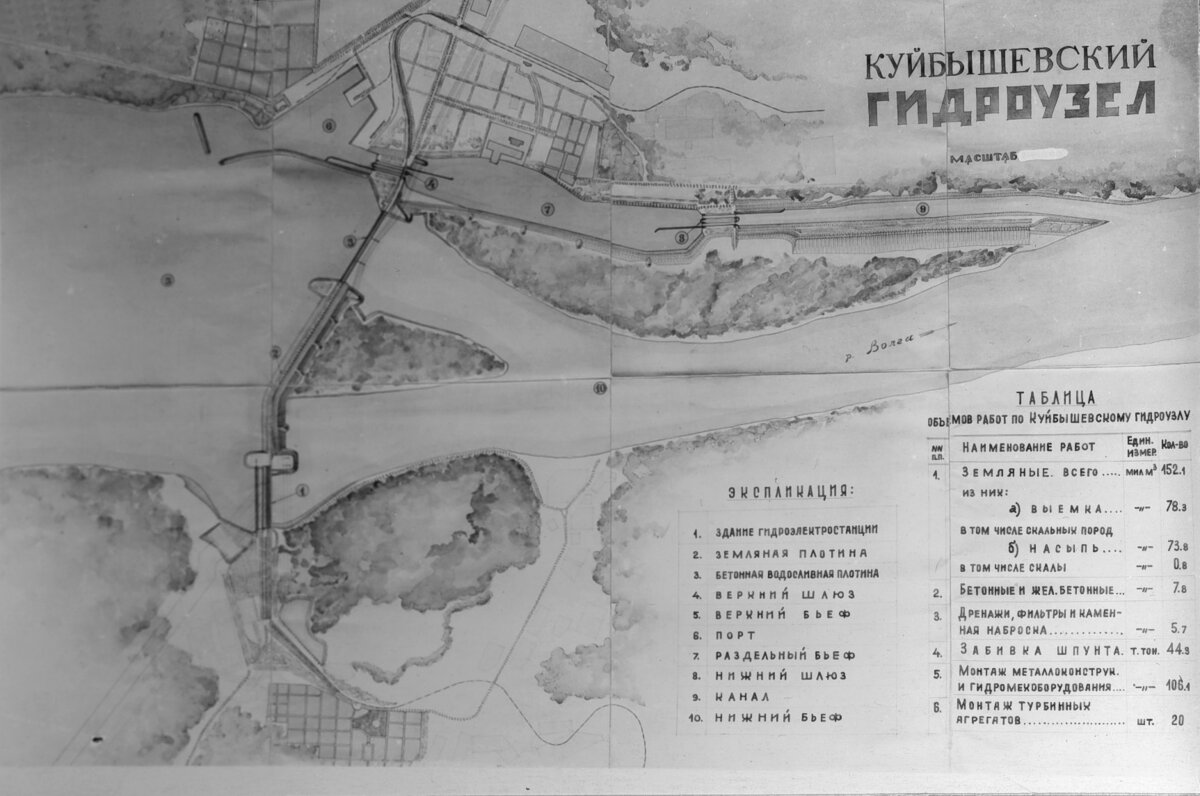 Русло волги до строительства волжской гэс карта