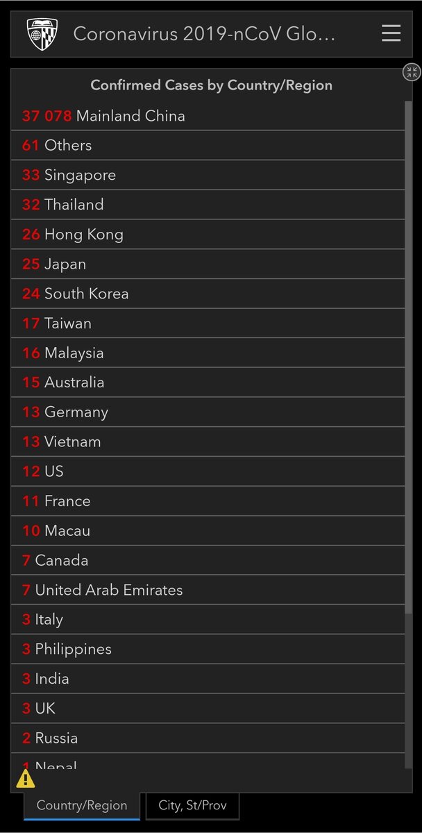 Заболевших в странах