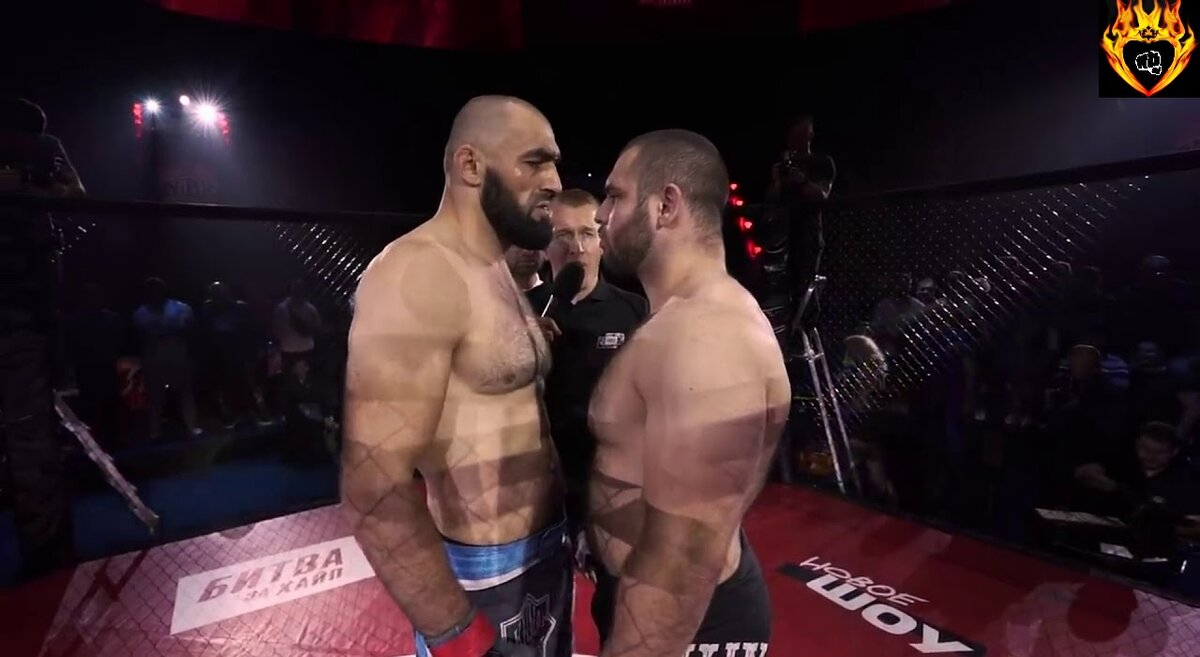 ММА ,Битва за Хайп,скандал,бой русского и дагестанца.
