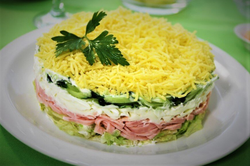 Нежный салат с рецепт с фото пошагово
