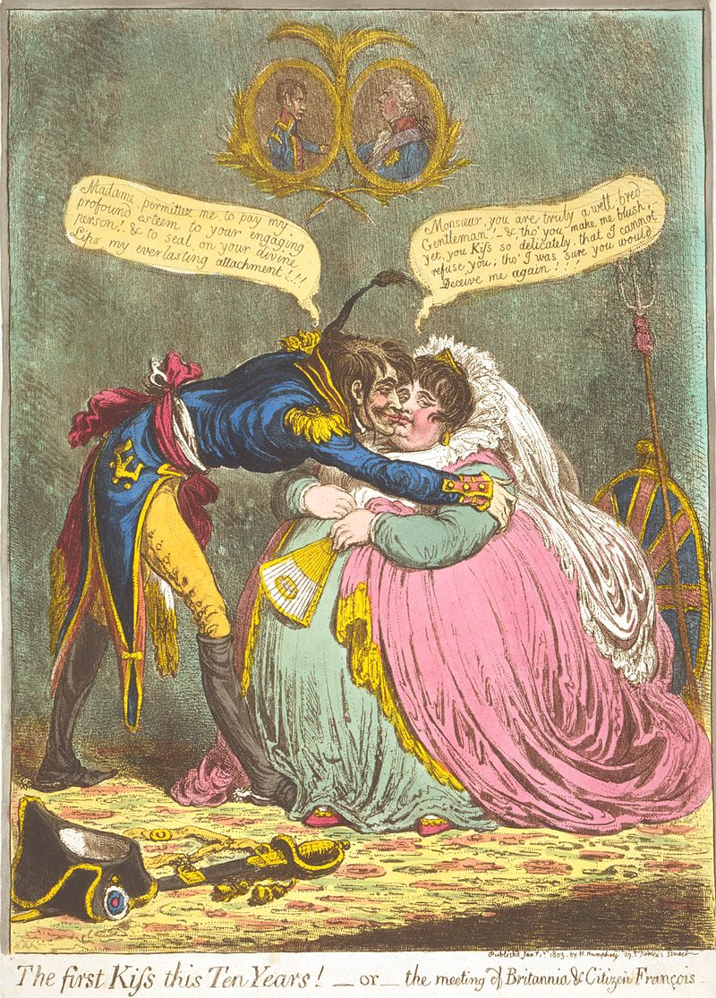 Амьенский мир. Автор: James Gillray