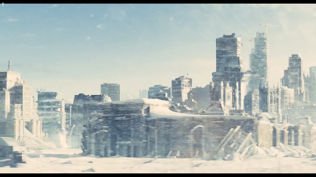 Скрин из фильма "Сквозь снег".