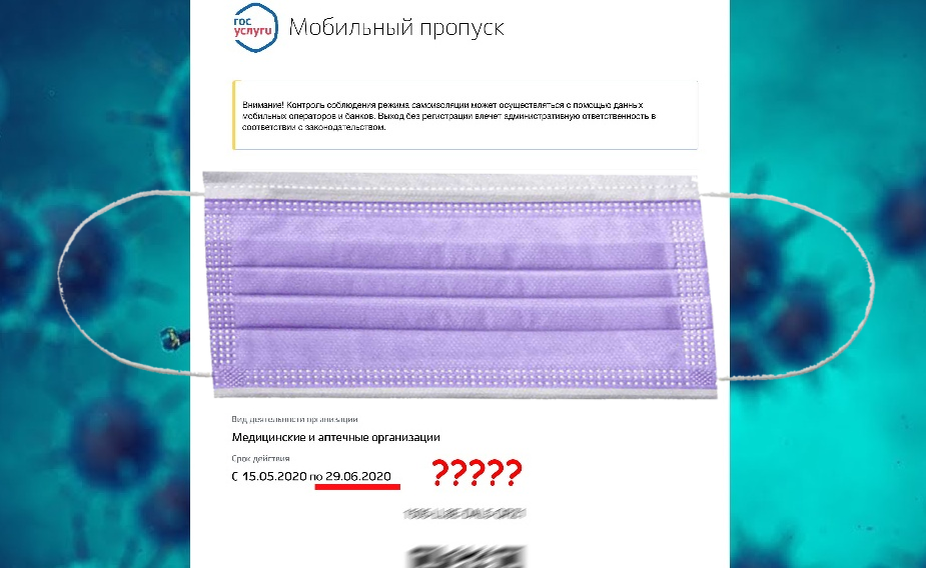 Мой пропуск на работу. Обратите внимание на срок действия пропуска