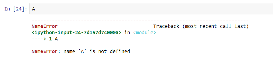 Программа сообщает, что я обращаюсь к имени, которое раньше в программе не встречалось