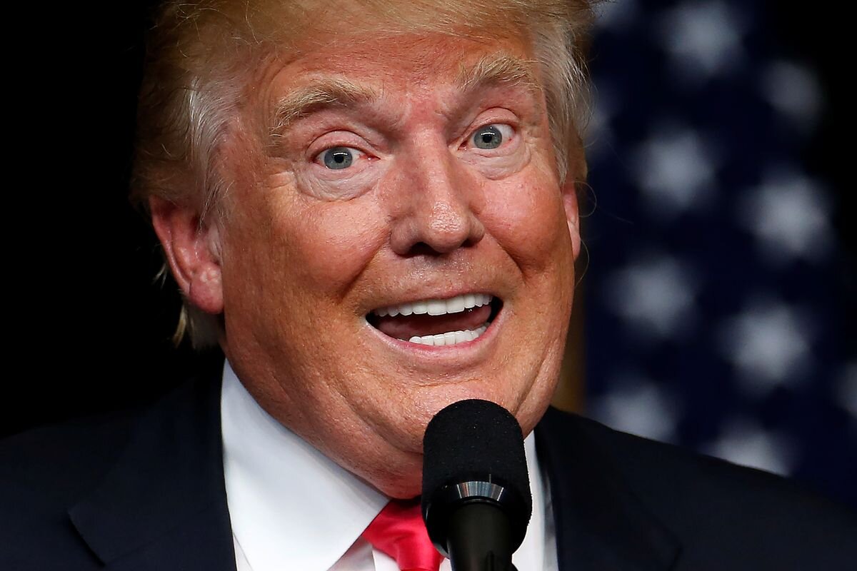 Дональд Трамп. Кадр из выступления