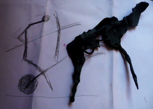 Набросок к будущей скульптуре