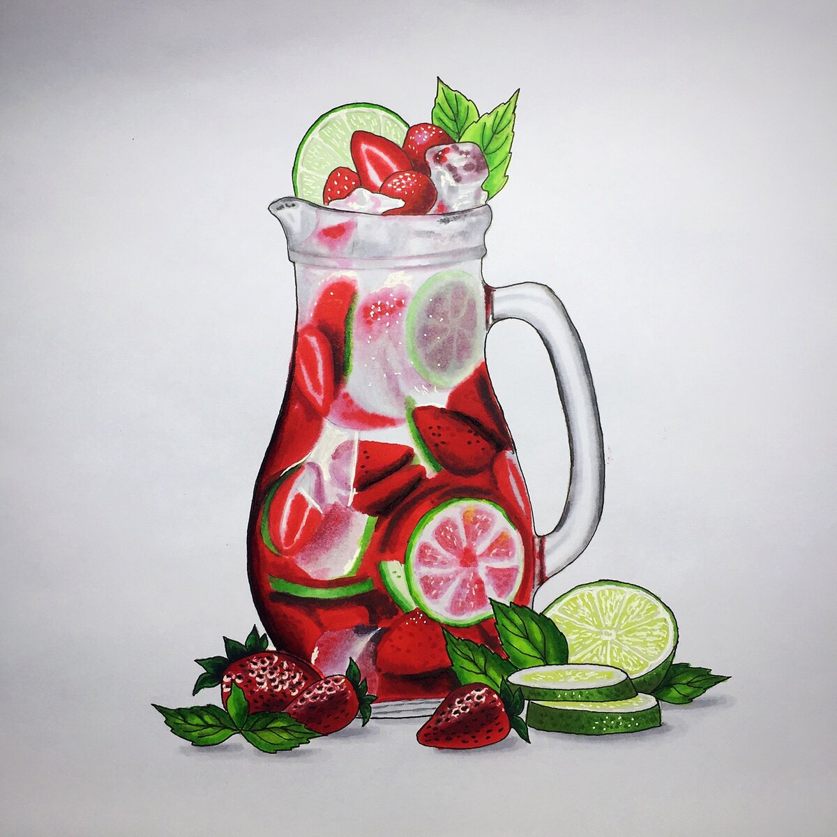 Фото автора. Спиртовые маркеры