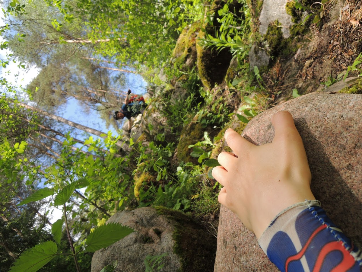 я лезу вверх