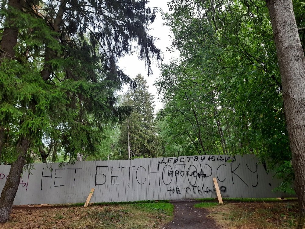 Протесты защитников сквера. Источник: ВК-группа "Петербургский гражданин"