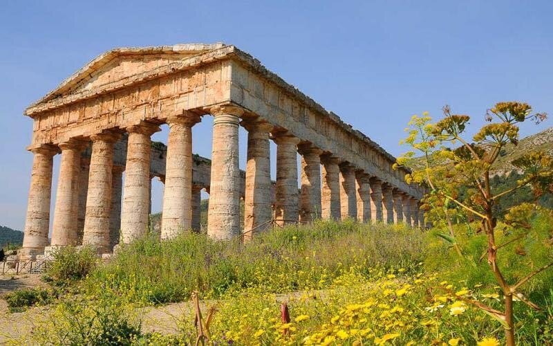 Segesta. Античный храм, 5 век до н.э. 