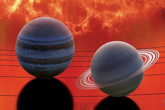Соединения сатурна в джйотиш. Планета Юпитер фото для детей.