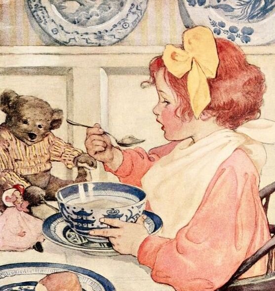  jessie willcox smith - Child with Teddy Bear  