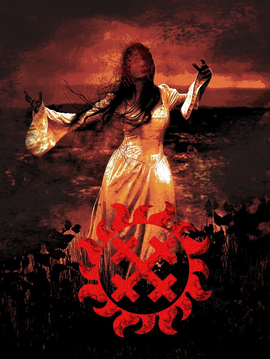 
Мара
Мара – ночи, Мара – тьмы!

Это её очи

Поглощают тебя.

Тебе пора, Тебе пора уйти,

Но ноги топчутся в ночи.

Твоё сердечко бьётся,

Как шелест сухой листвы.

Твои очи!...

В этой ночи – мрачны.

Когда придет Зарница?

Утренний свет зари.

Где найти сейчас Симаргла?

Бога вечного огня.

Попросить немного огненного света.

Для себя, славянского рода.

Для чистой души,

Для тепла.

Где ты, - Дажьбог?

Укажи путь мне домой.

Средь тёмной ночи,

Владычицы тьмы

Убери Мареновы очи,

Дай свет большой звезды.

И в путь далёкий,

Средь диких, тихих лесов,

Где правит Леший.

Мы не будем нарушать его покой.

Взяв факел в руки

И под луч звезды домой.

 
--
Роман Леснов