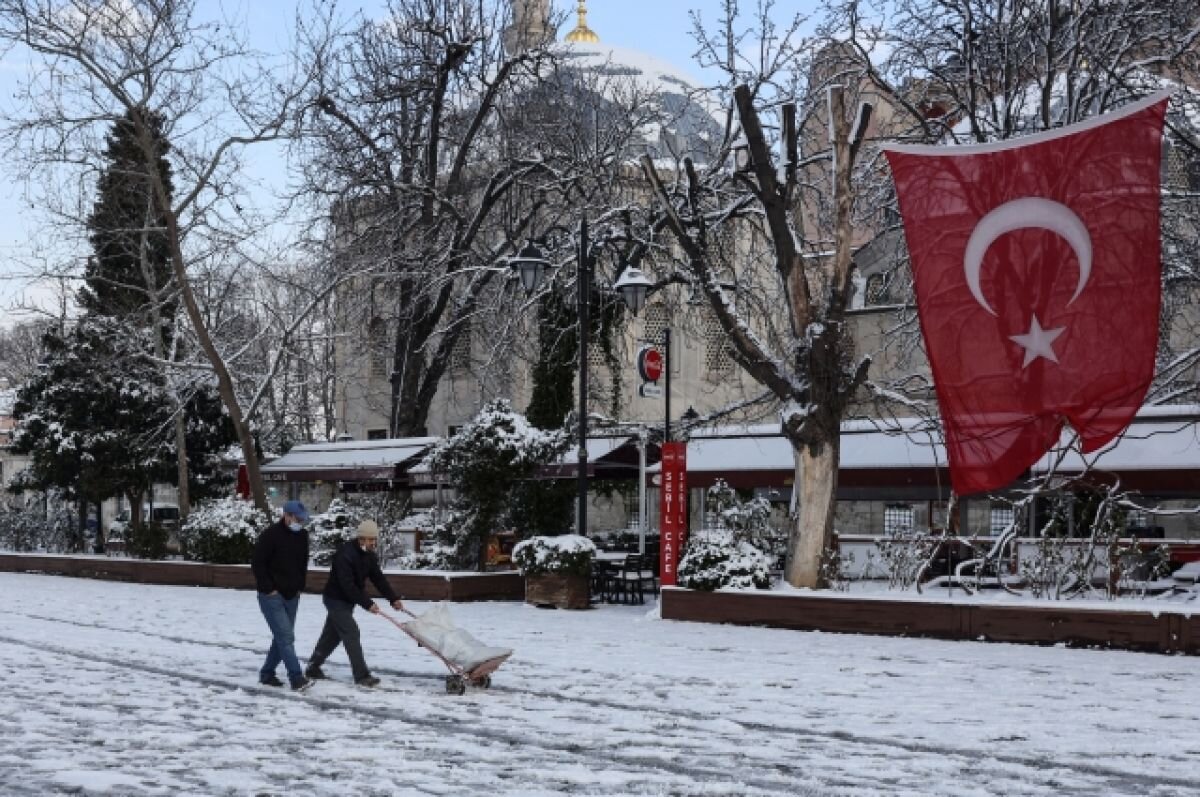 снег в анталии