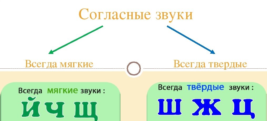 Всегда мягкие звуки согласные в русском языке