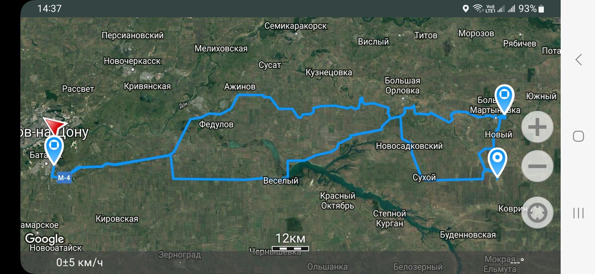 Общий вид маршрута
