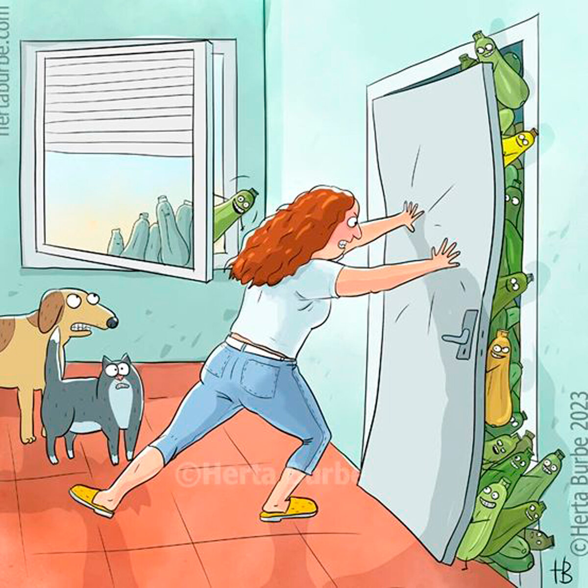 Нашествие кабачков случается каждый август. 