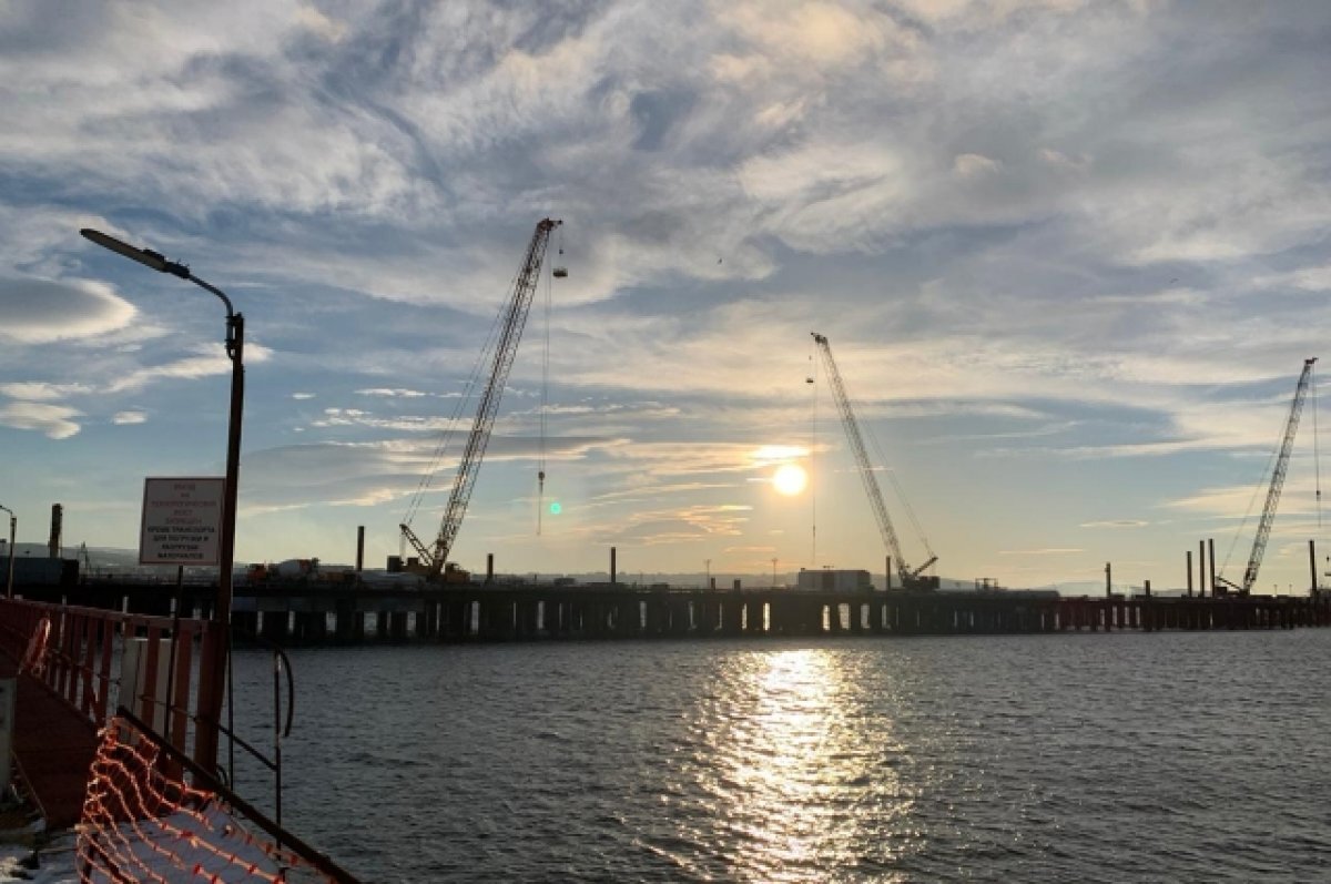    Три пролёта моста через реку Большая Лавна установили в Мурманской области