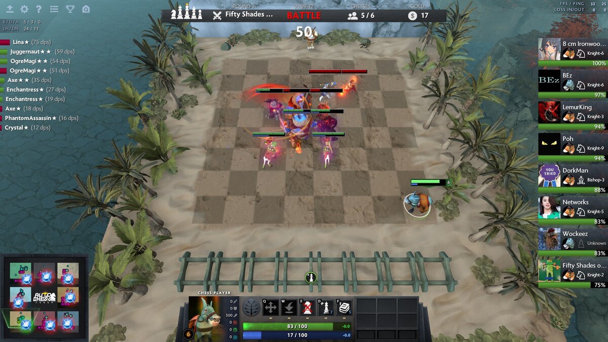 Игровое поле "Auto Chess"