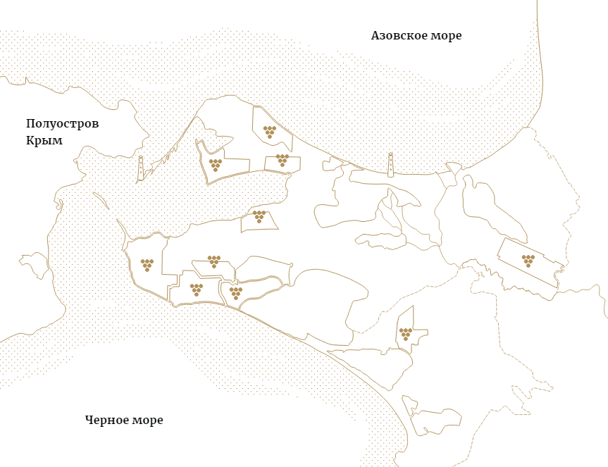 Карта виноградников крыма