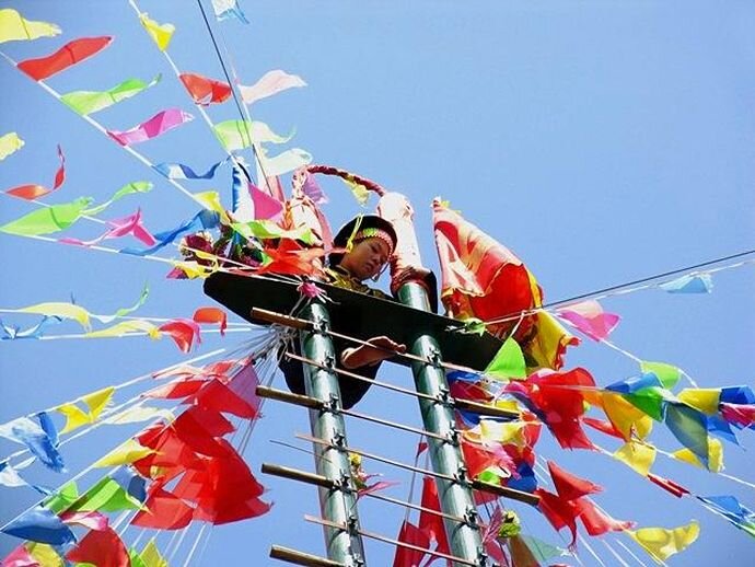 путешествия, путешествия по Китаю, Китай, праздники, праздники в Китае, праздник ножей в Китае, провинция Юньнань