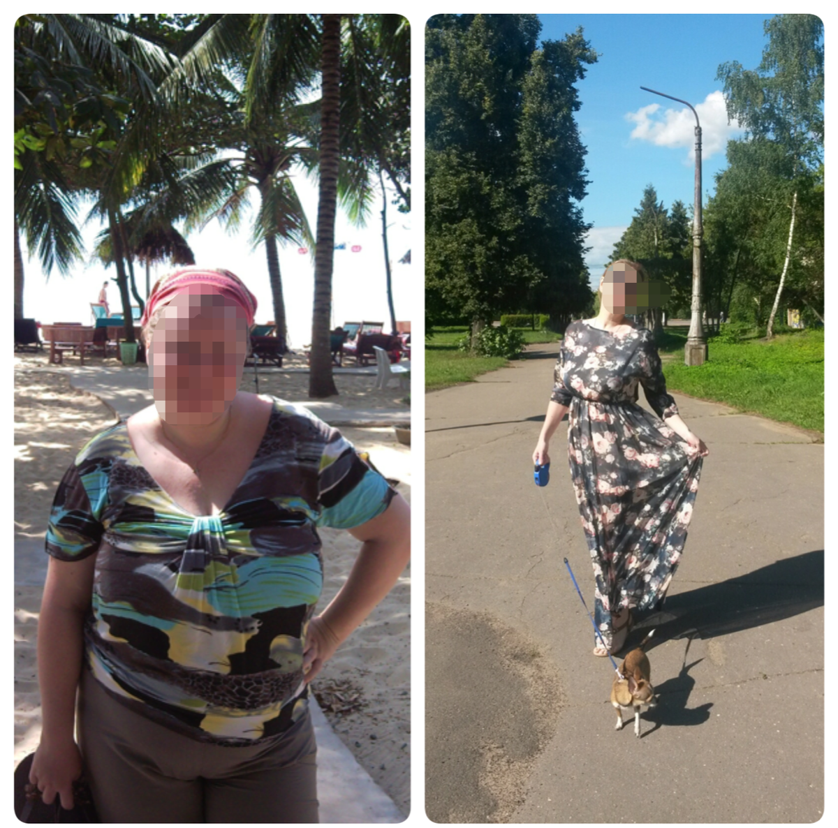 35 лет - 115 кг, 41 год - 66 кг. Фото автора. 