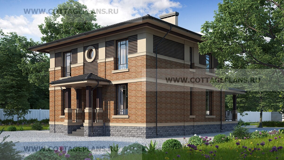 Фасады дома. Источник фото: https://www.cottageplans.ru