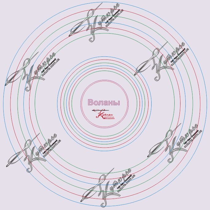 Выкройки волана