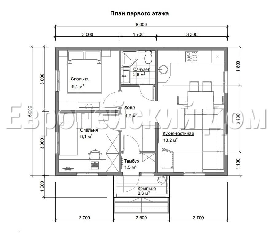 Финский дом 6х8 создаст неповторимый образ отдыха