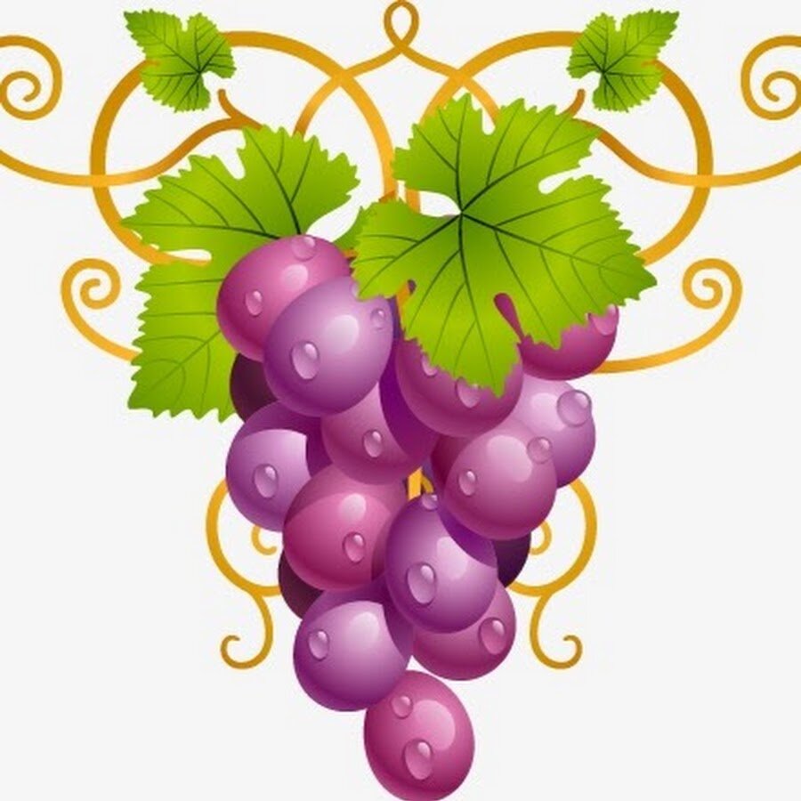 Наклейка - виноград