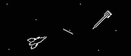 Spacewar геймплей