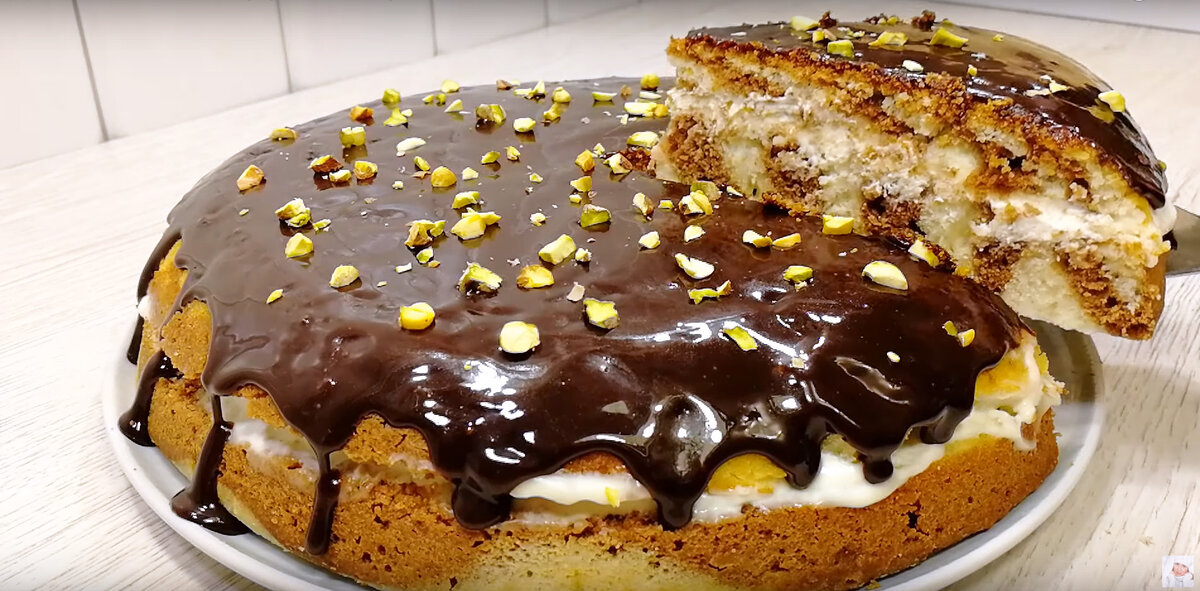 Шоколадный торт на кефире, пошаговый рецепт на ккал, фото, ингредиенты - Ольчик