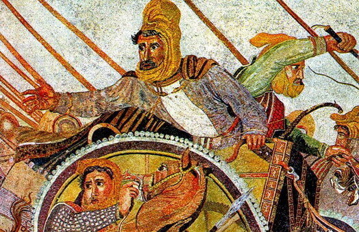 Царь Дарий в сражении. Рисунок из сети