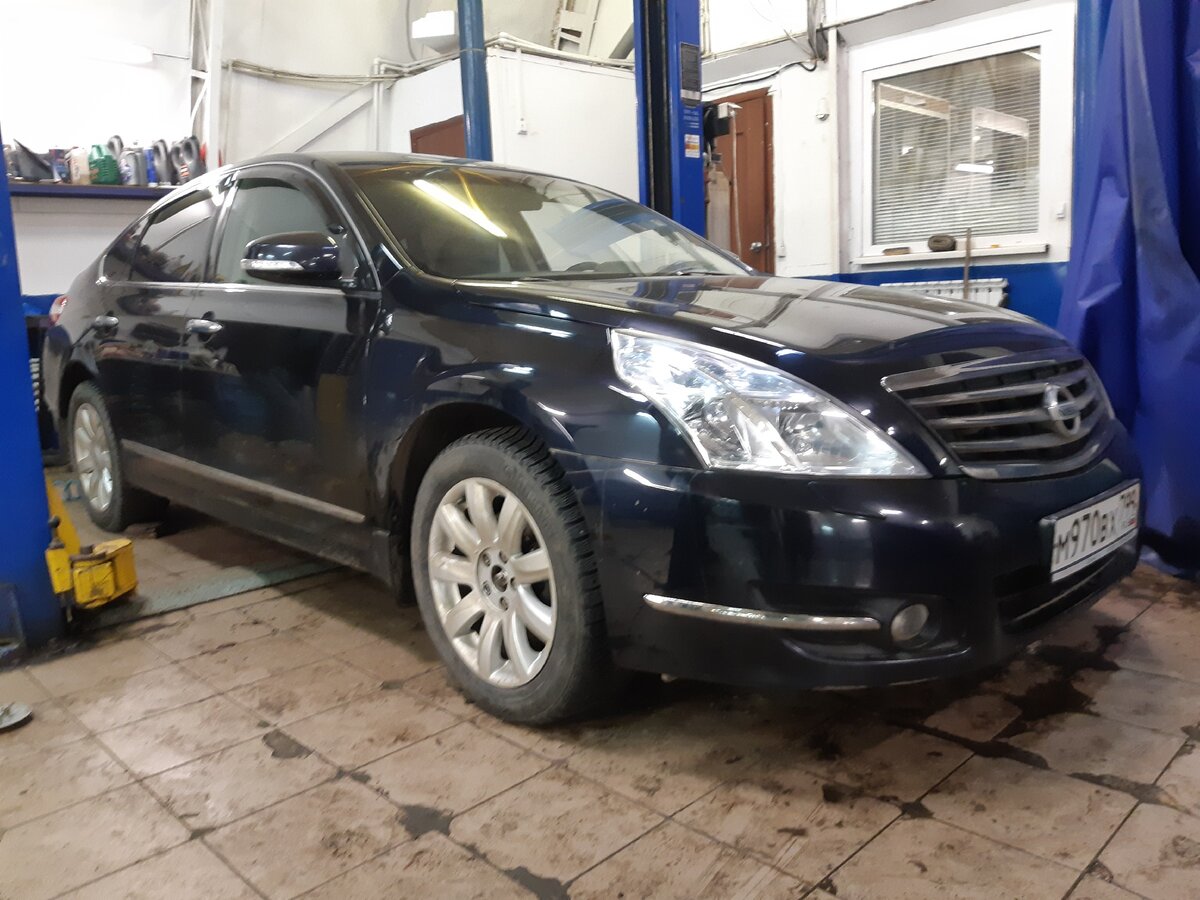 Замена правого привода на Nissan Teana заняла 1.5 дня