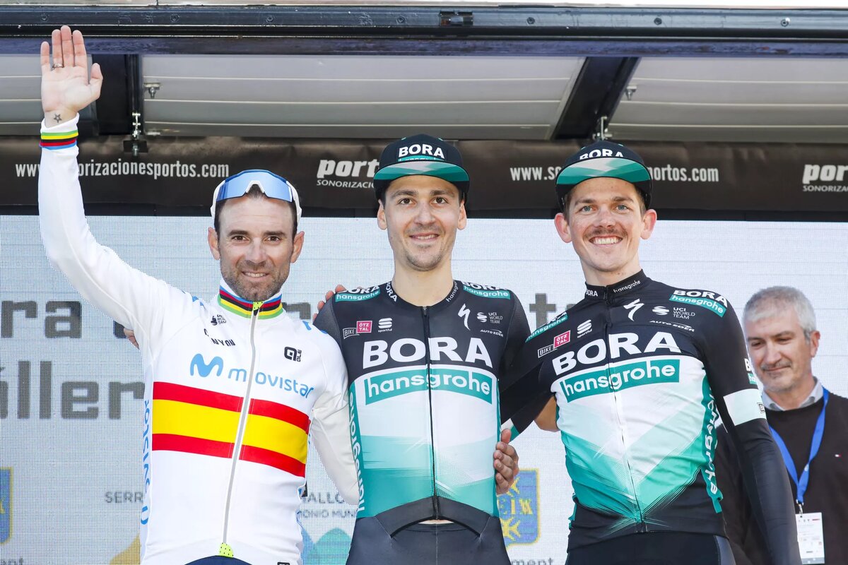 Cycling: Challenge Mallorca / Trofeo Serra de Tramuntana — Soller — Deia / Vuelta Mallorca / Podium / Podium / VALVERDE, Alejandro (ESP) MÜHLBERGER, Gregor (AUT) BUCHMANN, Emanuel (GER) Palma de Mallorca (160,4 Km) 31-01-2020/ Vuelta Mallorca Luis Angel Gomez ©PHOTOGOMEZSPORT2020