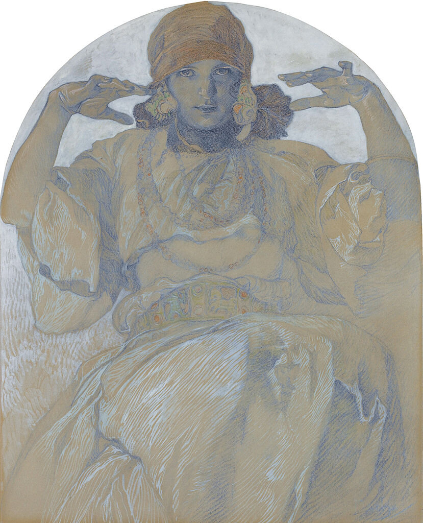 Альфонс Муха. «Ярослава» (портрет дочери; 1925 год) 
