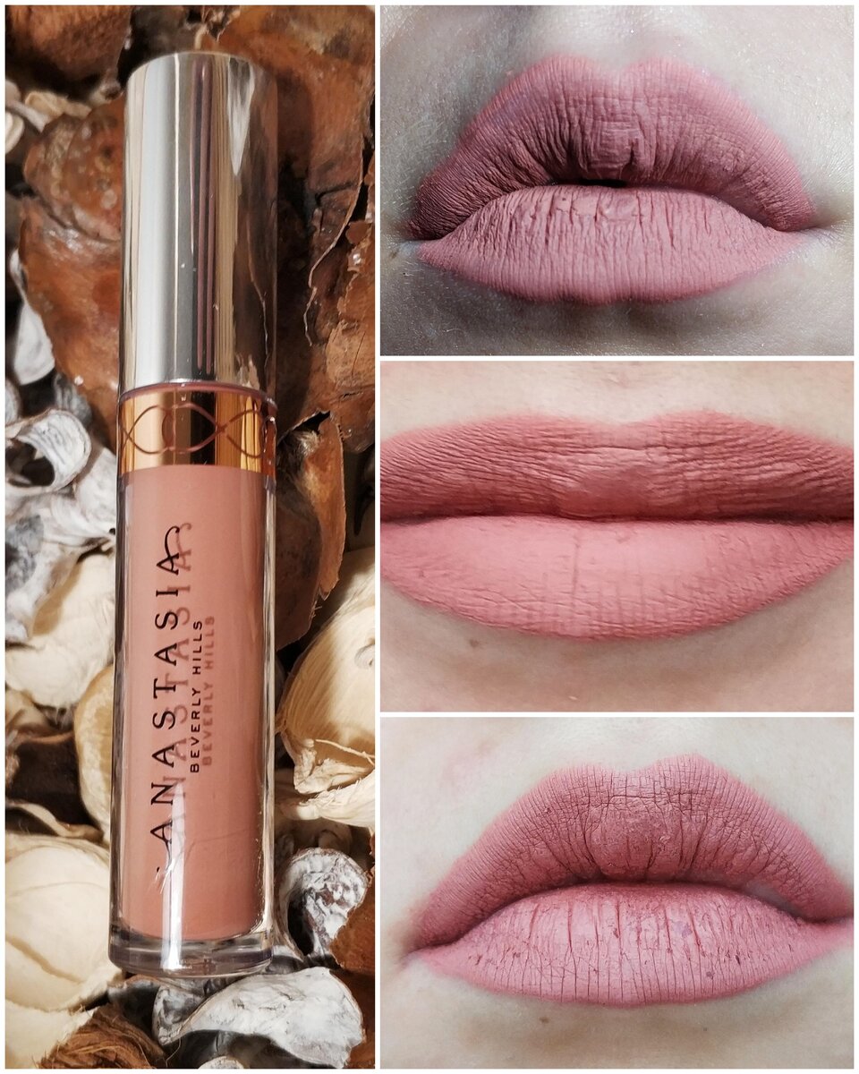 Anastasia Beverly Hills Liquid Lipstick Crush. Сухость и стянутости видны невооружённым взглядом. 