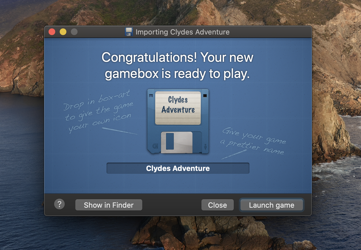 Процесс импорта DOS игры