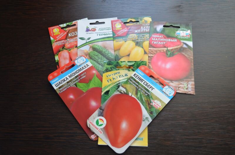 Часть моих семян, которые уже пришли по заказу на интернет-сайте.