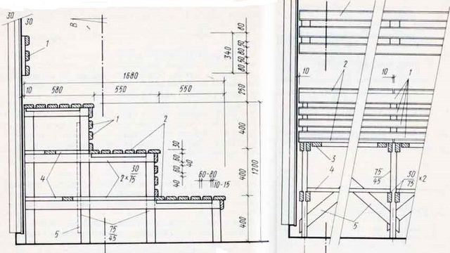 Полок в баню своими руками: + фото. Чертежи лавок скамеек в парилку