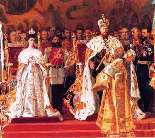 На фото Коронация Императора Александра III Александровича. 