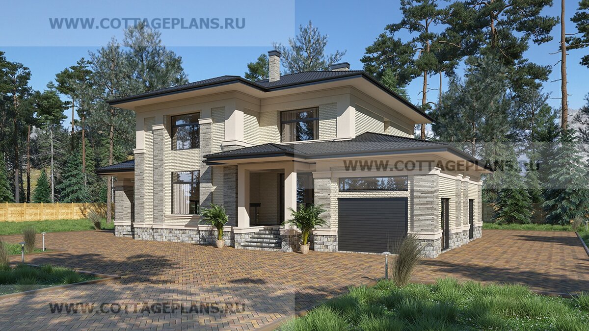 Фасады дома. Источник фото: https://www.cottageplans.ru