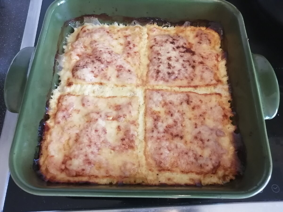 Моё готовое сырное суфле. 